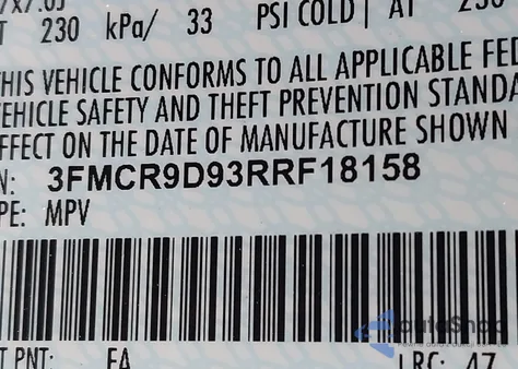 2024 Ford Bronco Sport Badlands from USA, damaged, VIN 3FMCR9D93RRF18158